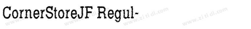 CornerStoreJF Regul字体转换
